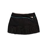 Diadora Spa L. Clay Faldas Pantalón (Skorts) de Tenis, Mujer, Negro, XS