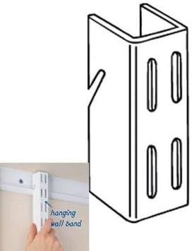 Elfa 426380 Vertical Track - Platinum
