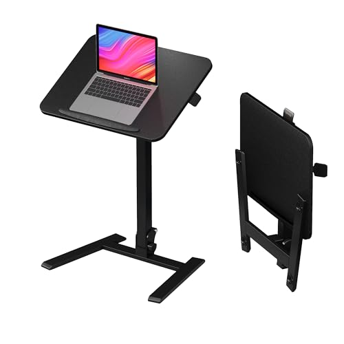 alawooder 25 Inch Mobile Folding Desk - No Assembly,...