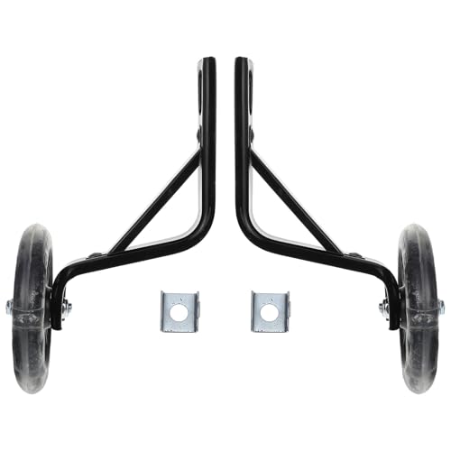 Ruedas de Entrenamiento para Bicicleta con Rueda Trasera Estabilizadora Negra Luminosa, Soporte Auxiliar de Equilibrio de 14 pulgadas para Mayor Seguridad al Andar en Bicicleta miniatura 1