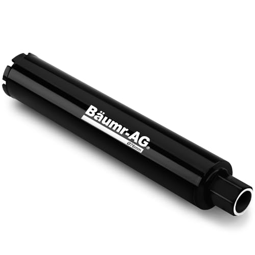 Baumr-AG 76mm Diamond Core Drill Bit for Concrete, Stoneware, Bricks, Tiles & Others 1-1/4 UNC