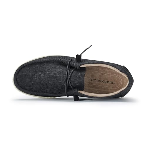 Image of Ferro Aldo Men's Dress Loafer Collection | Modern & Classic Slip-On Styles | Available in Suede, Woven, and Wholecut