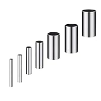 Ton Ausstecher,7 PCS Stahl Ton Nudelholz Gebäck Kekse Ausstecher Ausstechformen Werkzeuge Loch Hohlstanze Cutter Set für Tonkeramik Fondant Kuchen Dekoration Backen Handwerk mit Aufbewahrungskoffer