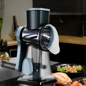 Rallador giratorio multifuncional con base de succión miniatura 5