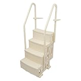 Poolleiter Dockleiter Kunststoff-Pooltreppe mit Handläufen...