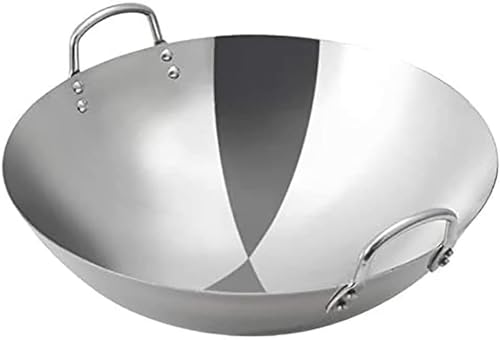 Wok profesional grande antiadherente de hierro forjado 38 cm