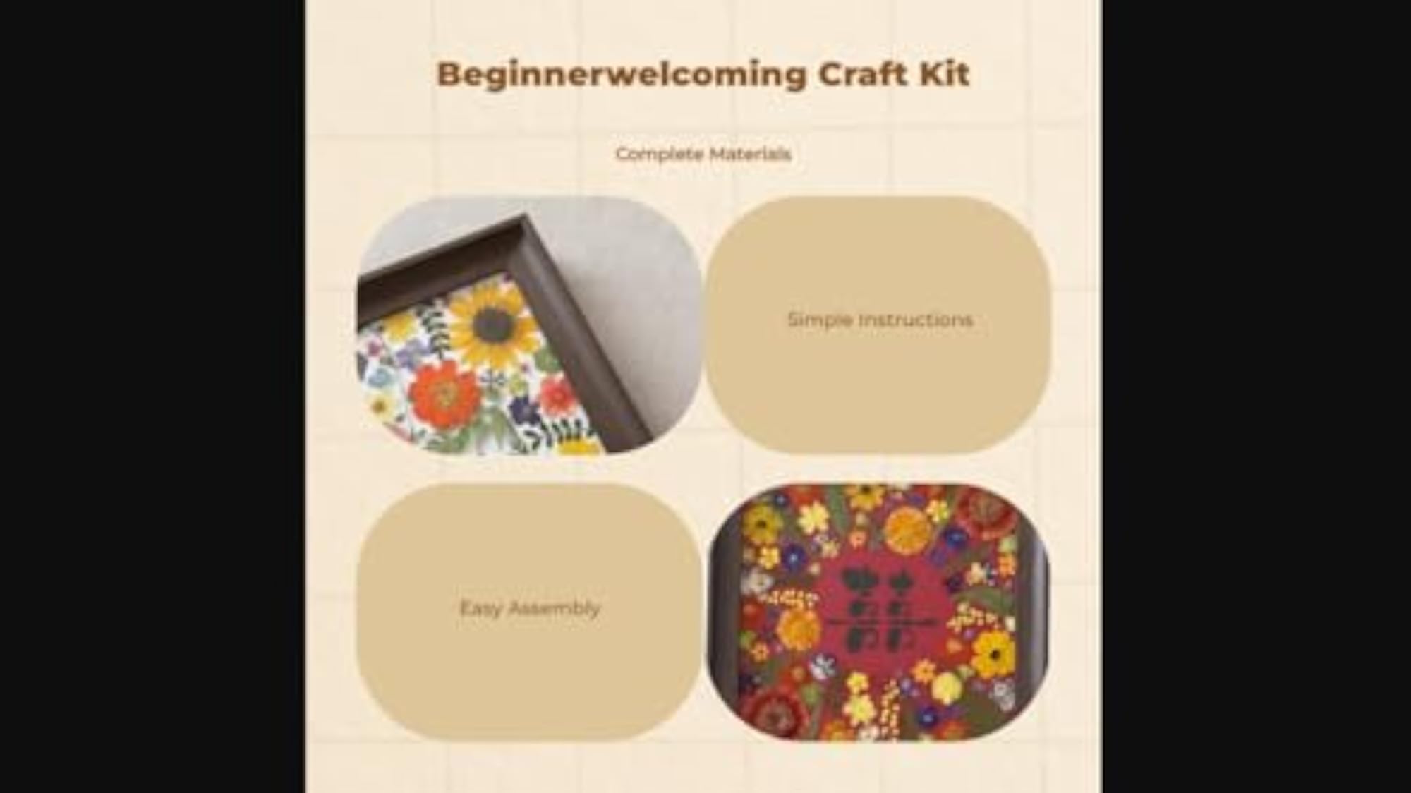 Pressed Flower Frame Kit for DIY Crafting