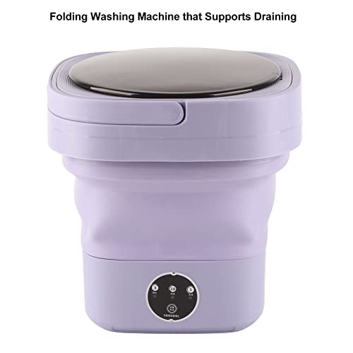 Mini Washing Machine Automatic US Plug 100‑240V Folding Washer 6.5L Large Capacity ABS