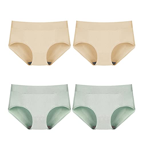 Culotte de bikini en coton pour femme : sous-vêtement taille mi-haute couverture complète