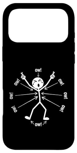 Ow Ow Ow Ow Stickman Figure Humorous Chronic Pain Awareness �X�}�z�P�[�X iPhone 17 Pro Max �p