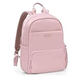 Traveler's Choice Iria 20L Backpack for Women, Water Resistant Travel Bag Daypack, Work, College, Business, Commuter, Dusty Pink, Carry-on Laptop Backpack