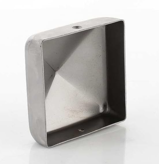 Chiusura Per Recinzioni Tappo Cupola In Acciaio Pressato Quadrato 5x5 Cm: Per Pali In Acciaio, 1 Pezzo, Marca PLUM_FITTINGS Tappo Cupola Acciaio Quadrato - Foto 3
