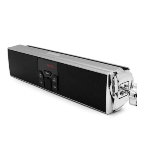 Koolenry Altavoces Estéreo, Reproductor de Música MP3, Reproductor Bluetooth con Entrada Auxiliar USB, Radio FM para Scooter de 13 A 14,96 Pulgadas con Manillar A