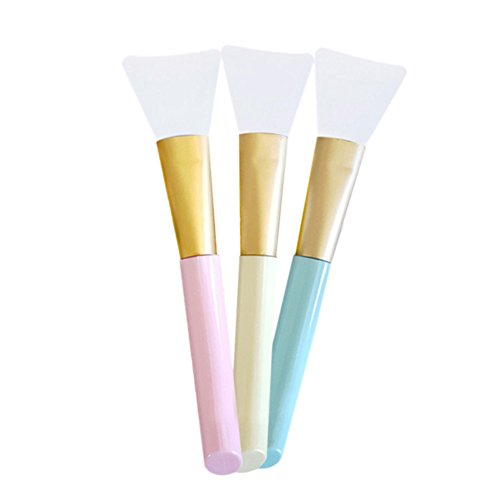 Gracefulvara 1 Pcs Face Mask Brush, Silicone Makeup Cosmetic Brush Random Color