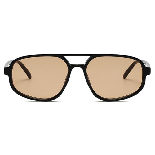 Retro Double Bridge Sunglasses Men's Fashion Simple Square Women Pilot Sun Glasses Trending Shades UV400