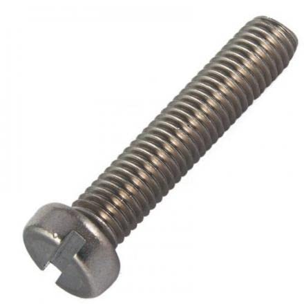 Vis tête cylindrique filetée Fendue 8x60 AISI 316 Osculati pour bateau