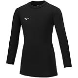 [ミズノ] フットボールウエア 裏起毛インナーシャツ ジュニア 保温性 動きやすい P2MAA650 キッズ ブラック 160