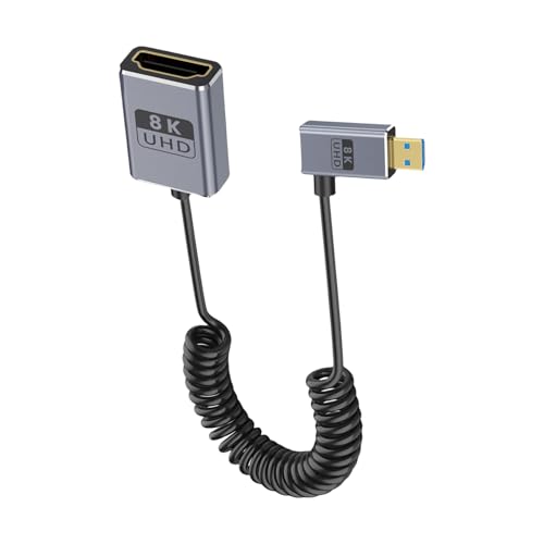 Câble de caméra coaxial enroulé 8K60hz version 2.1 dynamique 48Gbps