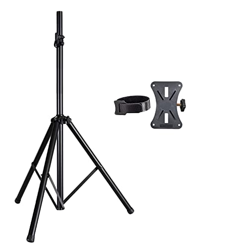 5 Core Pa Speaker Stands Adjustable Height Professional Heavy Duty Dj Tripod With Mounting Bracket And Tie, Extend From 40 To 72 Inches, Black - Supports 132 Lbs Ss Hd 1Pk #TOP3