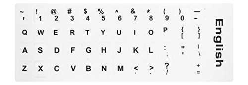 Pegatinas de teclado en inglés HRH pack 2 piezas miniatura 1