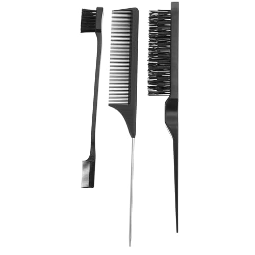 VICASKY Set 3 Pezzi Spazzola e Pettine per Chioma Professionale, Kit per Tintura e Styling Parrucchiere, Strumenti Riutilizzabili per Uso Salone e Personale