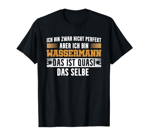 Sternzeichen Horoskop Ich Bin Wassermann T-Shirt