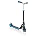 Globber Flow Foldable Patinete Plegable Juventud Unisex Negro/Azul Cielo Ajustable en Altura