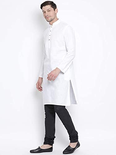 Image of Royal Kurta Mens Cotton Long Kurta Pyjama Set