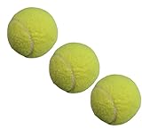 vidoelettronica 3 palline da tennis giallo, giallo-arancione per gioco allenamento riabili...