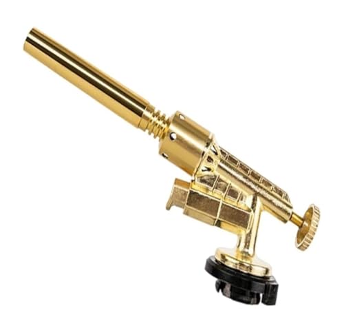 Antorcha de gas butano de cobre for cocinar soldadura de barbacoa: soplete de mano con control de temperatura for acampar cocina al aire libre herramienta de soldadura de metal