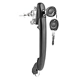 Compatible Manija de la puerta del automóvil Manija de la puerta del lado del conductor derecho Cerradura con llaves con llaves para 6N0837207C