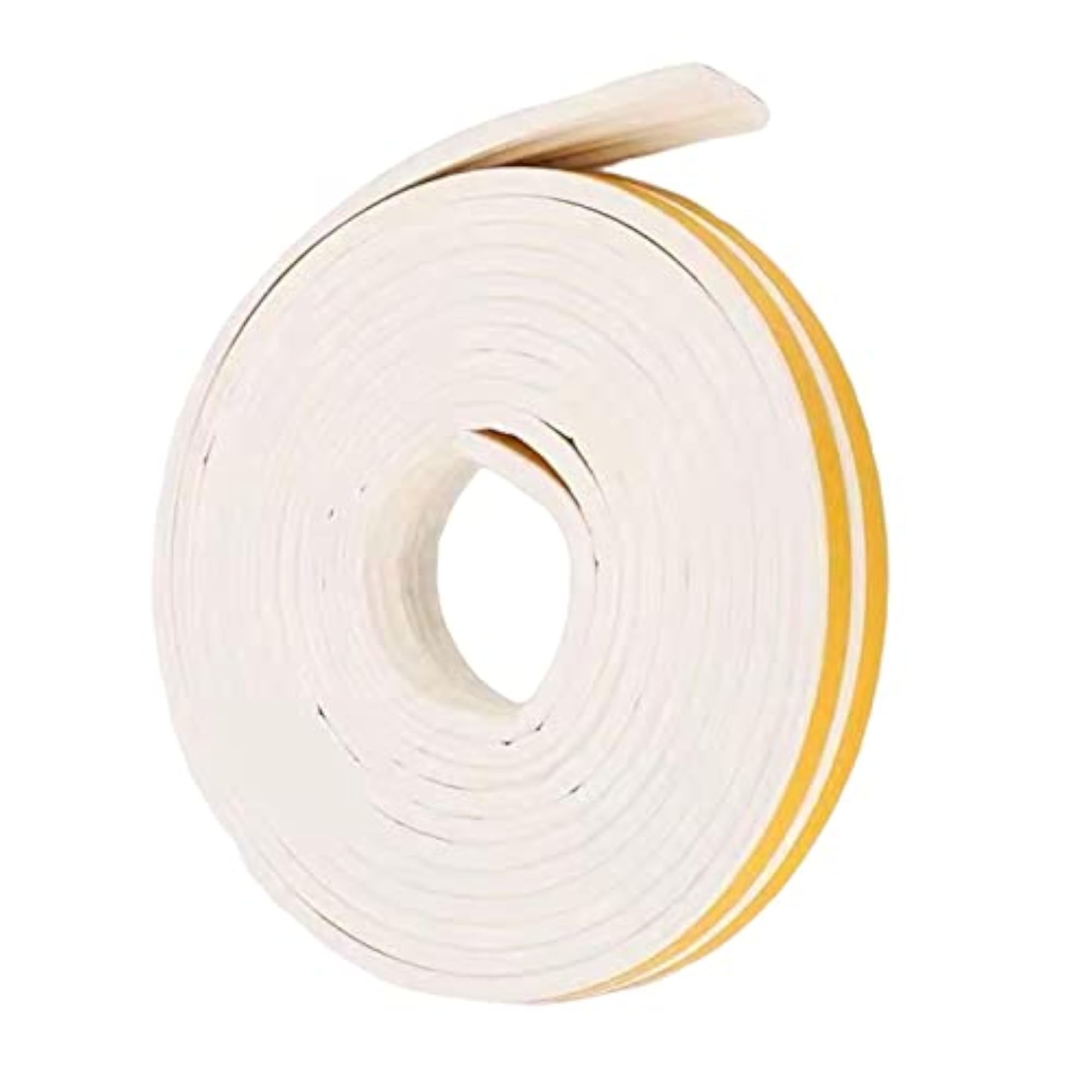 6 Meter Foam Self Adhesive Window Door Seal Strip, Anti Dust White