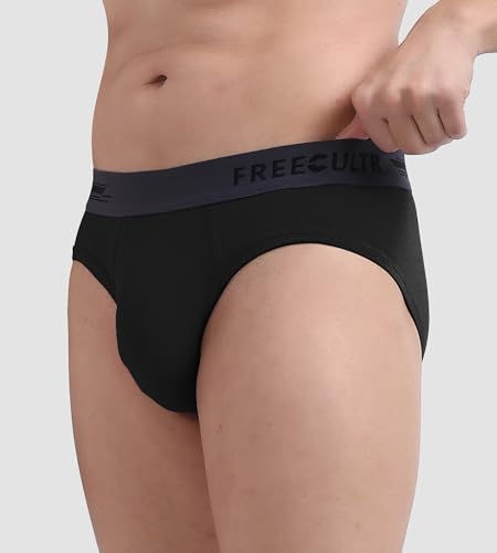 Image of Freecultr Men's Underwear Anti Bacterial Micromodal Airsoft Brief - Non Itch No Chaffing Sweat Proof Pack of 5