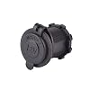 IMIKEYA Draagbare Universele 12V- 24V Waterdichte Marine Boot Sigarettenaansteker Stopcontact Adapter Plug (Zwart)