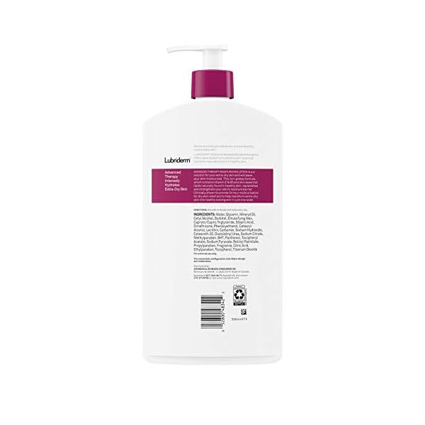 Lubriderm-Advanced-Therapy-Moisturizing-Lotion-with-Vitamins-E-and-B5-Deep-Hydration-for-Extra-Dry-Skin-Non-Greasy-Formula-32-fl-Oz Lubriderm Advanced Therapy Moisturizing Hand and Body Lotion + Pro-Ceramide with Vitamin E and Pro-Vitamin B5, Non-Greasy, Fragrance-Free, Intense Hydration for Itchy, Extra Dry Skin, 32 FL OZ