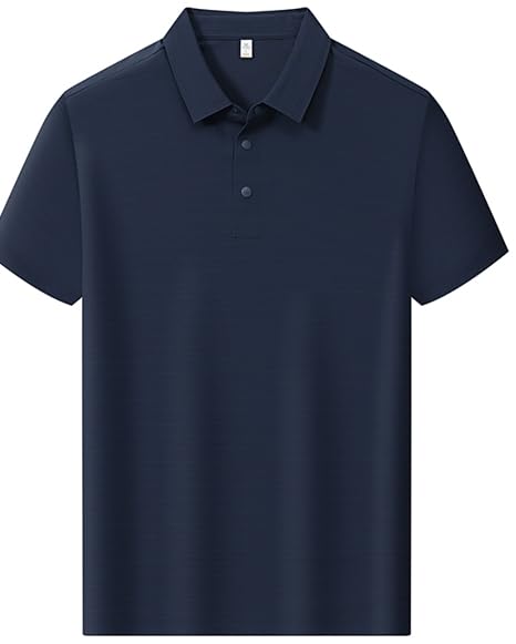 TIIADKK Men's Cooling Summer Polo Shirt New Comfortable High-Stretch Lightweight Breathable Classic Polo Shirt2