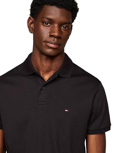Image of Tommy Hilfiger Mens Short Sleeve Casual Polo Shirts in Regular Fit with Liquid Cotton