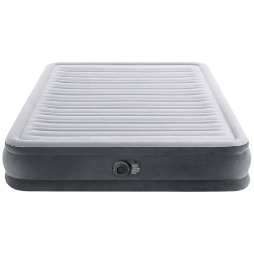 Intex 67770 Fiber-Tech Comfort-Plush Cama de Aire, Soporta hasta 272 kg de Peso, 152 x 203 x 33 cm