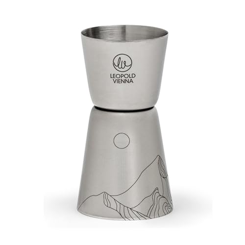 Leopold Vienna - Compagno 20/40ml Cocktail acciaio inox jigger - pipetta Mountains
