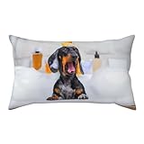 Photo Gallery tzttzt federe per cuscini king size, in microfibra, 50 x 91 cm, con cerniera, morbide, resistenti alle pieghe, resistenti alle macchie