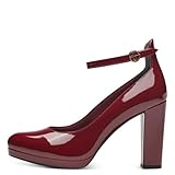 Bequeme Schuhe Tamaris Damen 1-1-24418-41 Pumps, Bordeaux PAT, 39 EU
