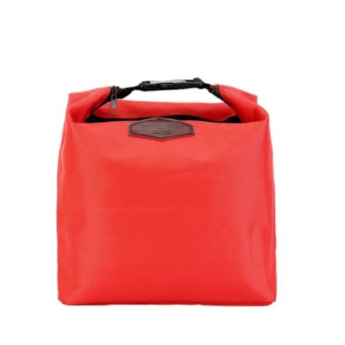 Bolsa Isotérmica para Comidas - para Niños, Hombres, Mujeres, Trabajo, Almuerzo - Aislada, Impermeable para Oficina - Rojo