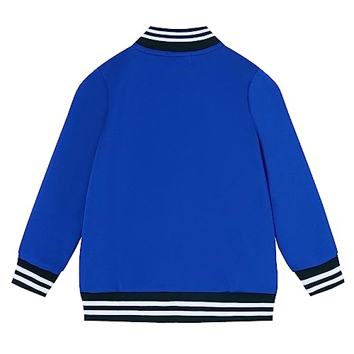 Image of LittleSpring Boys Girls Varsity Baseball Jacket Zip Up Bomber Jacket Thin 2-10Years
