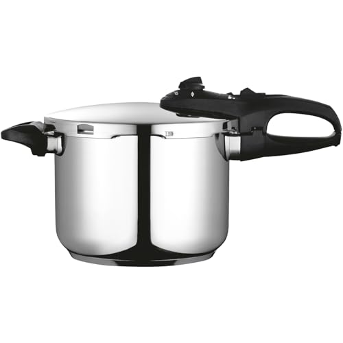Fagor Duo   Olla Express Rápida 4L, Acero Inoxidable 18/10, Todo Tipo de Cocinas, INDUCCIÓN, 2 niveles de presión, 5 Sistemas de Seguridad
