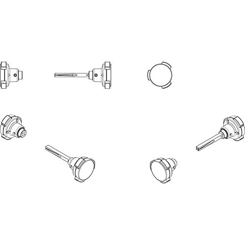 Locinox KIDLOC Sicherheitsknopfdrücker, Edelstahl/scwarz