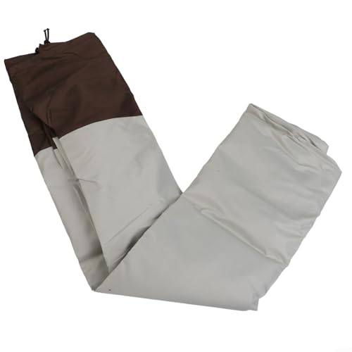 BlesConi Funda para fuente de exterior de 122 x 173 cm para jardín y patio, tela Oxford 210D, impermeable, a prueba de polvo, protección anticongelante, color beige y café
