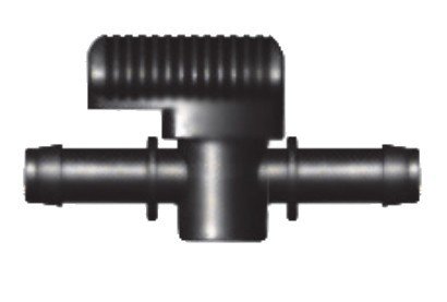 Preisvergleich Produktbild Schlauchverbinder, PP, Absperrhahn, 2x Tülle 13mm