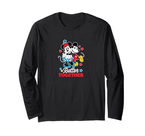 T-shirt Mickey et Minnie Better Together à manches longues pour adulte