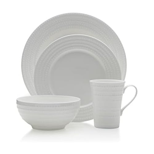 Mikasa Nellie 16 Piece Dinnerware Set (Service for 4), White Mikasa Nellie 16 Piece Dinnerware Set (Service for 4), White