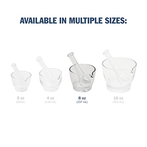 Apothecary Products Mortar And Pestle Bowl | Mixer And Grinder For Medicine | Glass | 8 Oz #TOP3